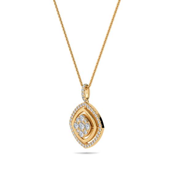 Movable Round Diamond Designer Pendant