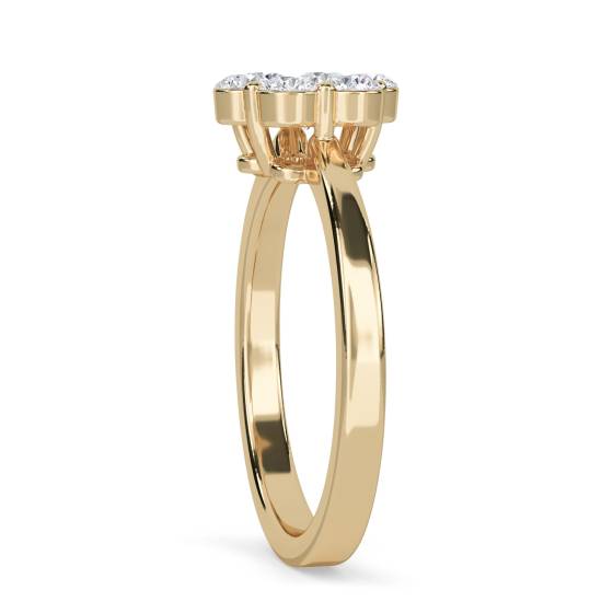 0.40ct Elegant Round Diamond Cluster Ring