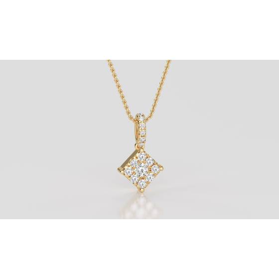 Princess Diamond Designer Pendant