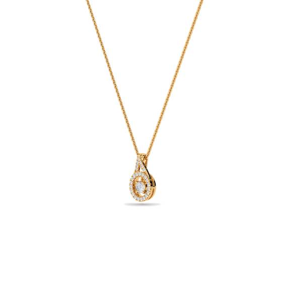 Stylish Round Diamond Designer Pendant