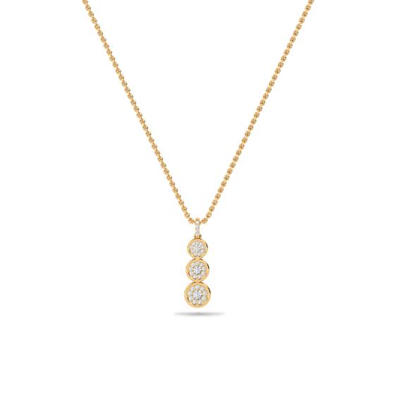 Elegant Round Diamond Designer Pendant