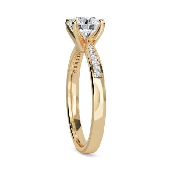 Shoulder Set Diamond Engagement Ring
