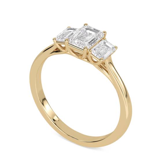 Emerald Trilogy Ring