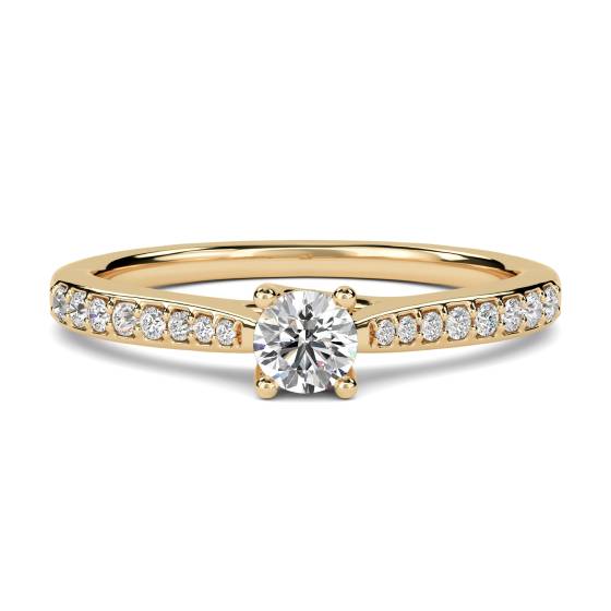 Shoulder Set Diamond Engagement Ring