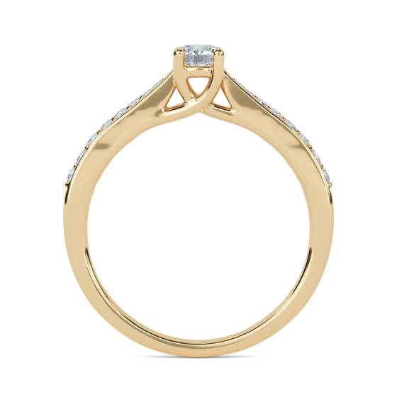 Shoulder Set Diamond Engagement Ring