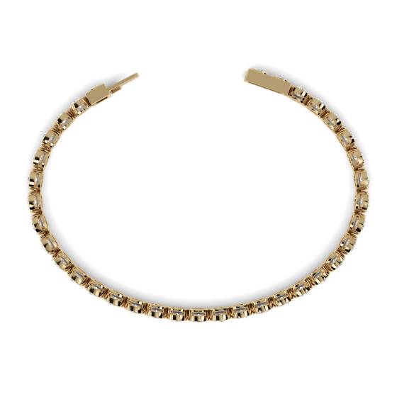 Unique Round Diamond Bezel Set Tennis Bracelet