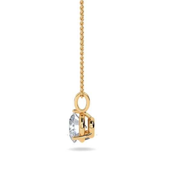 Elegant Round Diamond Soitaire Pendant