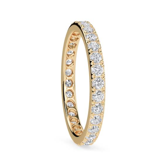 3mm Elegant Round Diamond Full Eternity Ring