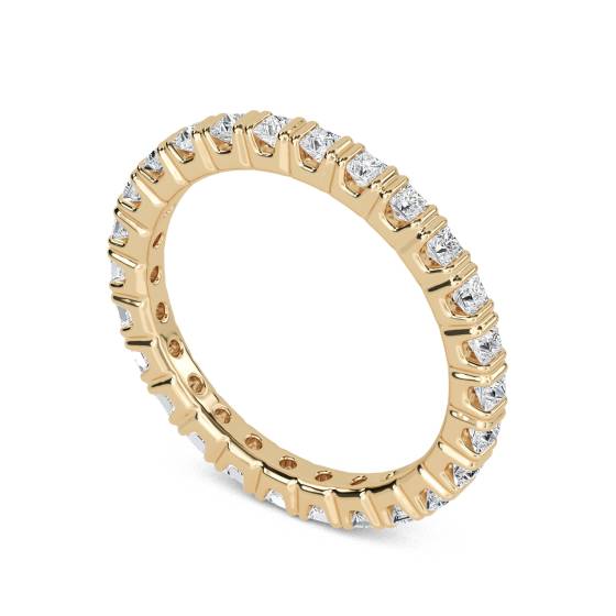 2.5mm Elegant Princess Diamond Full Eternity Ring