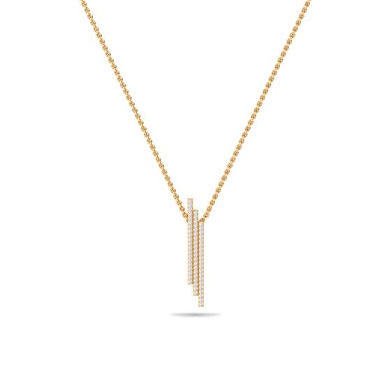 Elegant Round Diamond Cluster Pendant