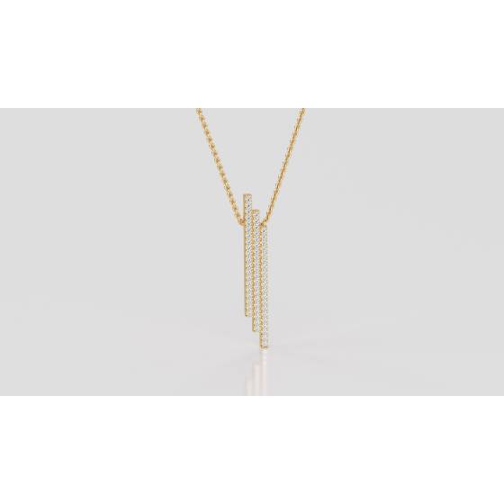 Elegant Round Diamond Cluster Pendant