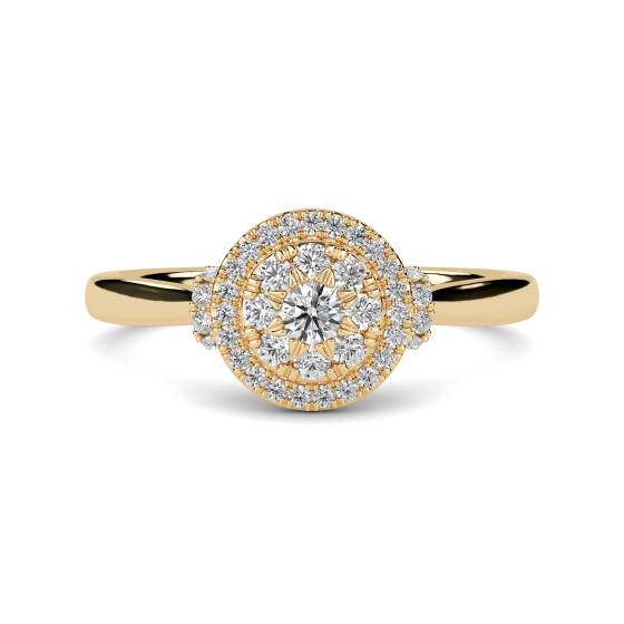 Round Diamond Cluster Ring