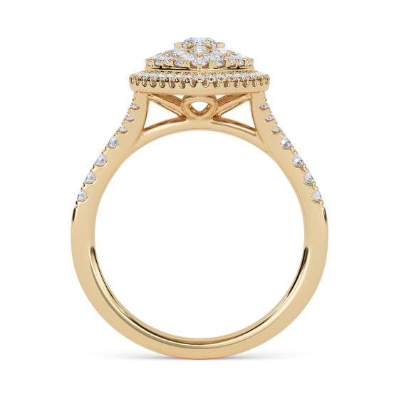 Round Diamond Cluster Ring