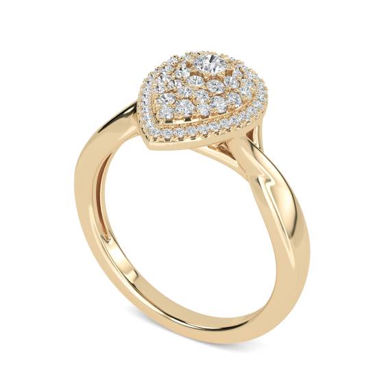 Round Diamond Cluster Ring