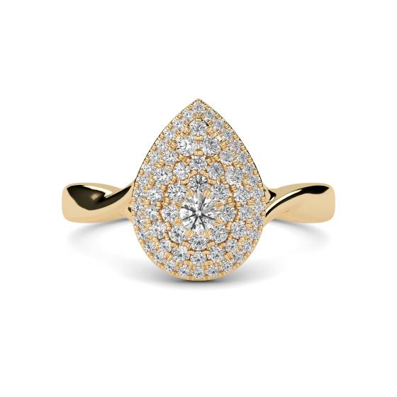 Round Diamond Cluster Ring
