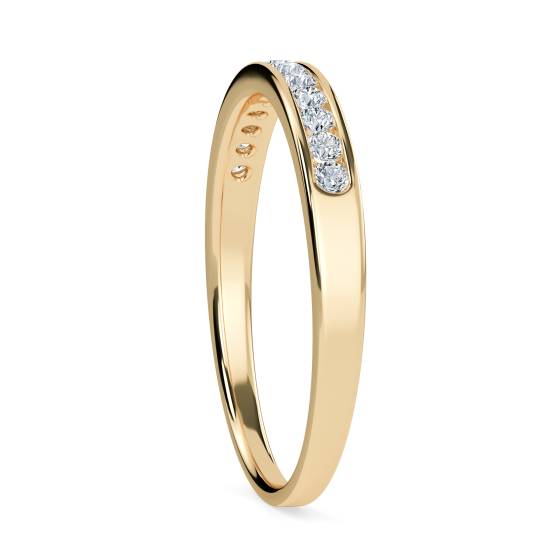 0.17ct VS/E-F Round Natural Diamond Eternity Ring