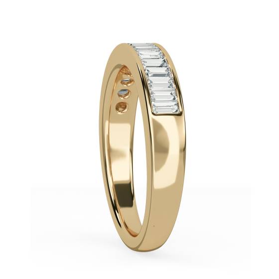 4mm Elegant Baguette Diamond Eternity Ring