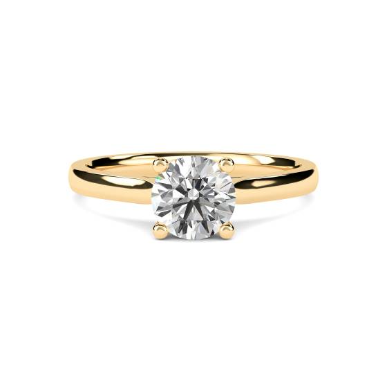 3.00ct SI2/G Round Natural Diamond Solitaire Ring