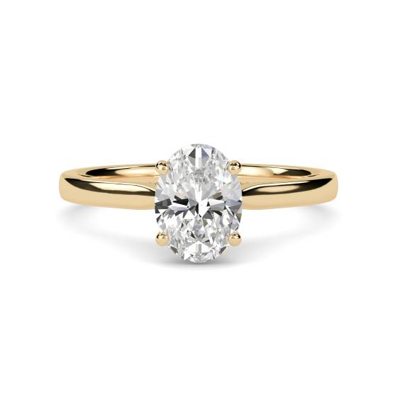 Oval Diamond Engagement Ring