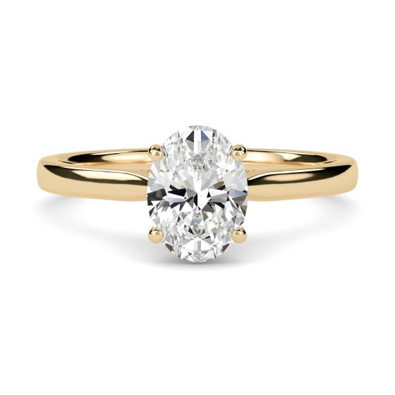 Oval Diamond Engagement Ring