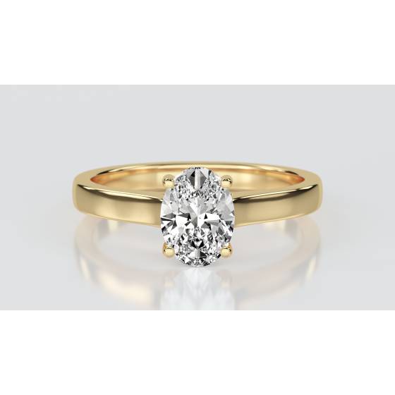 Oval Diamond Engagement Ring