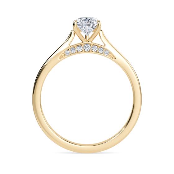 Elegant Pear Diamond Engagement Ring