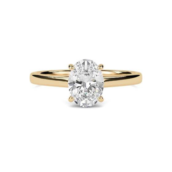 Oval Diamond Engagement Ring