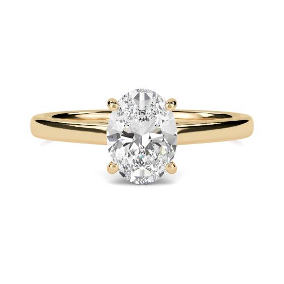 Oval Diamond Engagement Ring